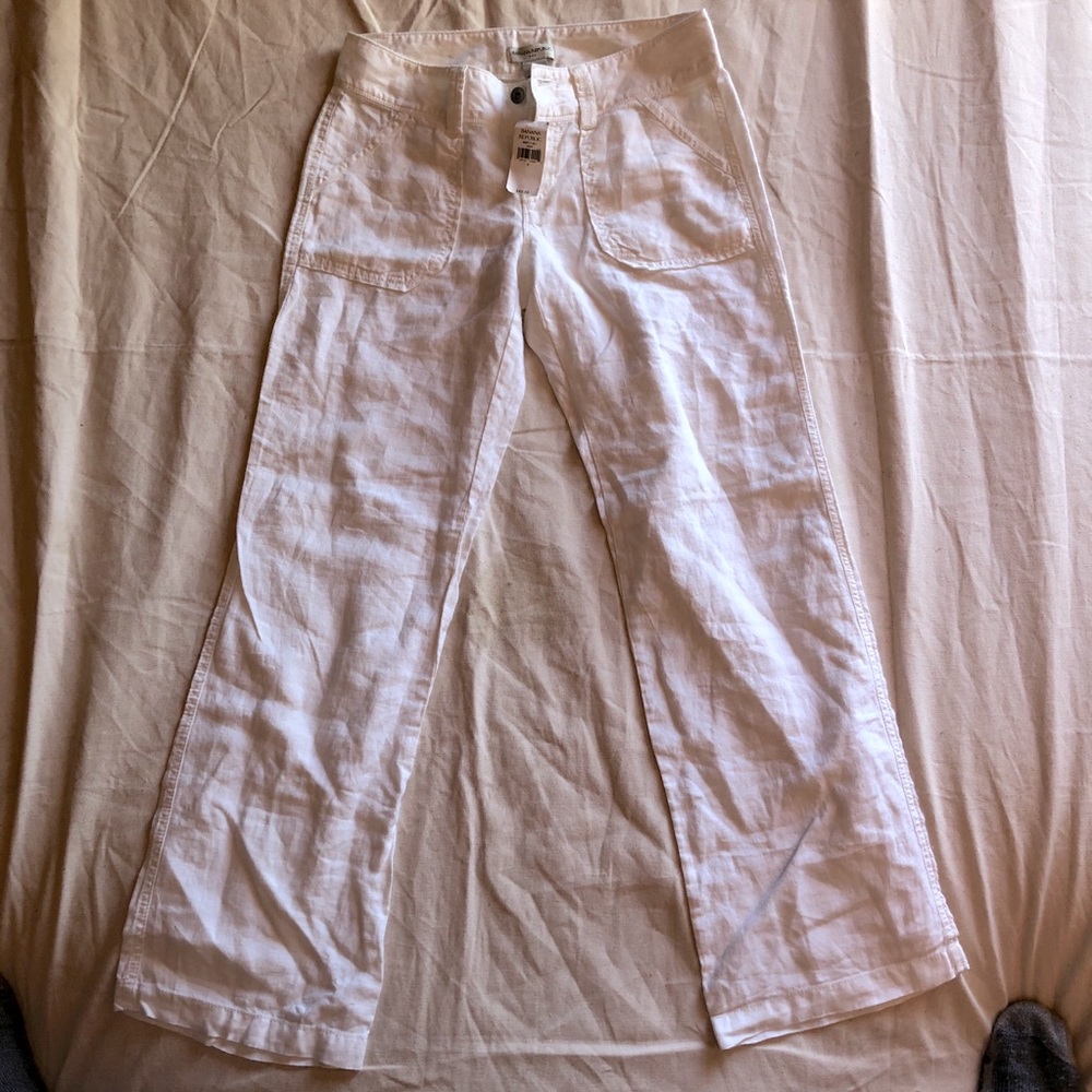 White Linen Pants